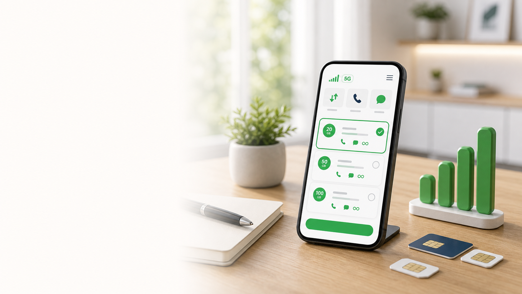 Online srovnání mobilních tarifů pro data, volání a SMS